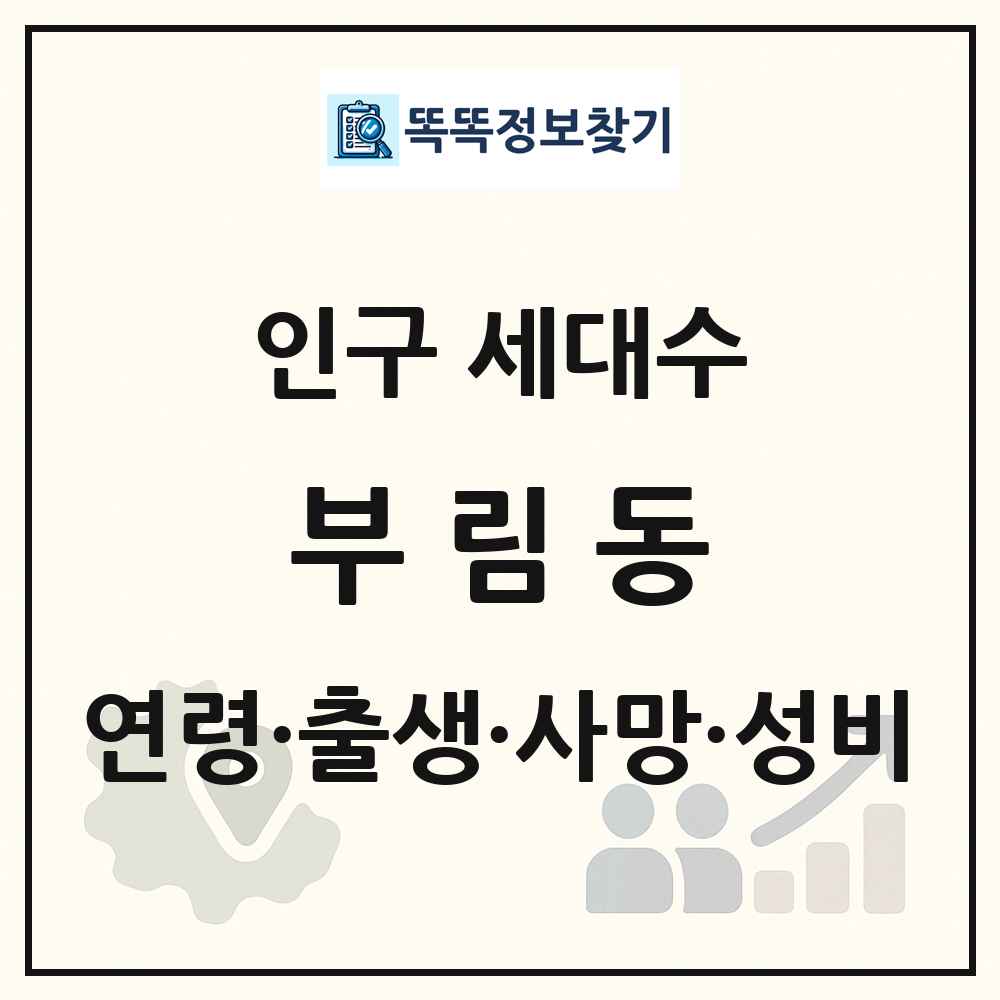 부림동 인구 통계