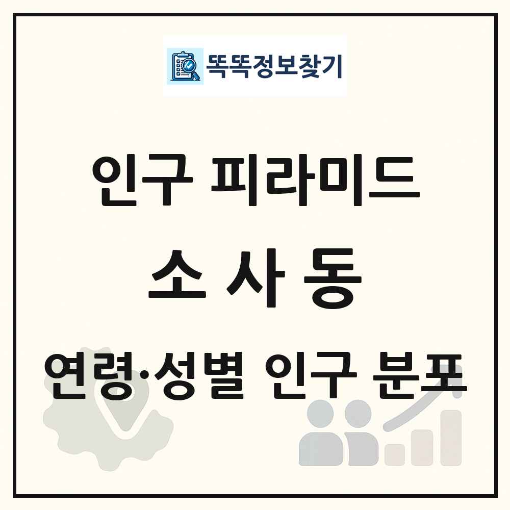 소사동 성·연령별 인구 피라미드