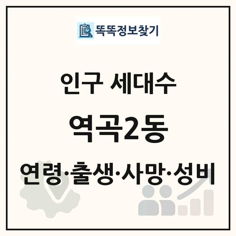 역곡2동 인구 통계