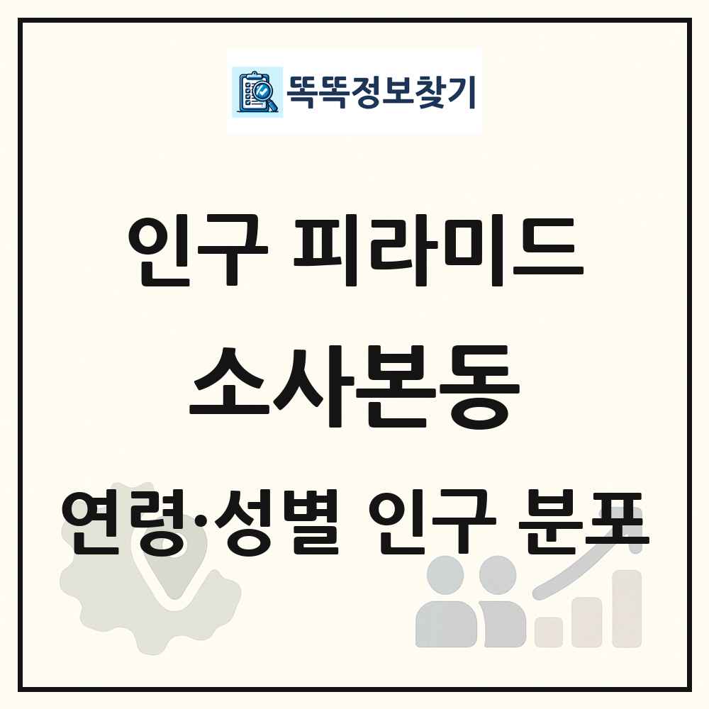 소사본동 성·연령별 인구 피라미드