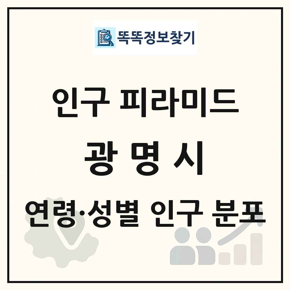 광명시 성·연령별 인구 피라미드