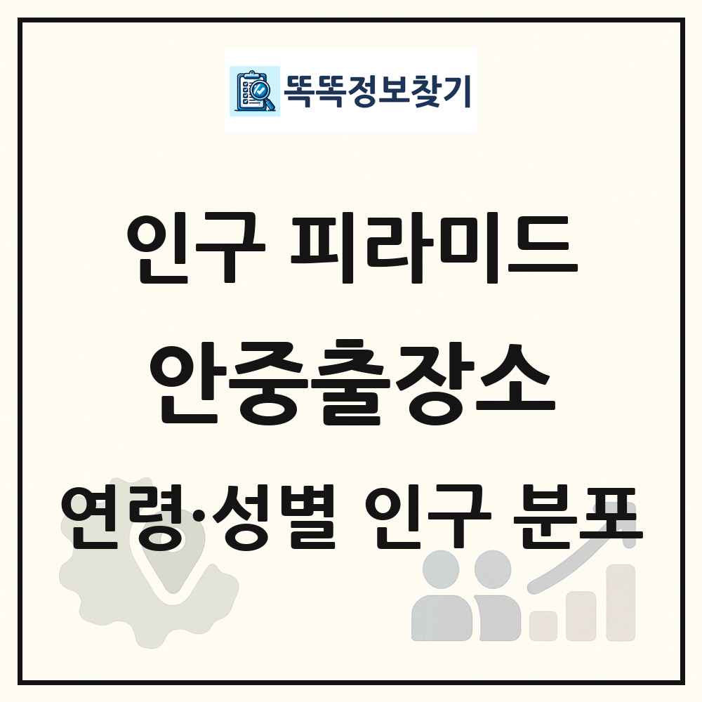 안중출장소 성·연령별 인구 피라미드