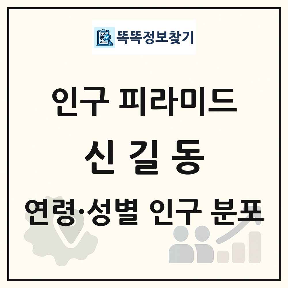 신길동 성·연령별 인구 피라미드