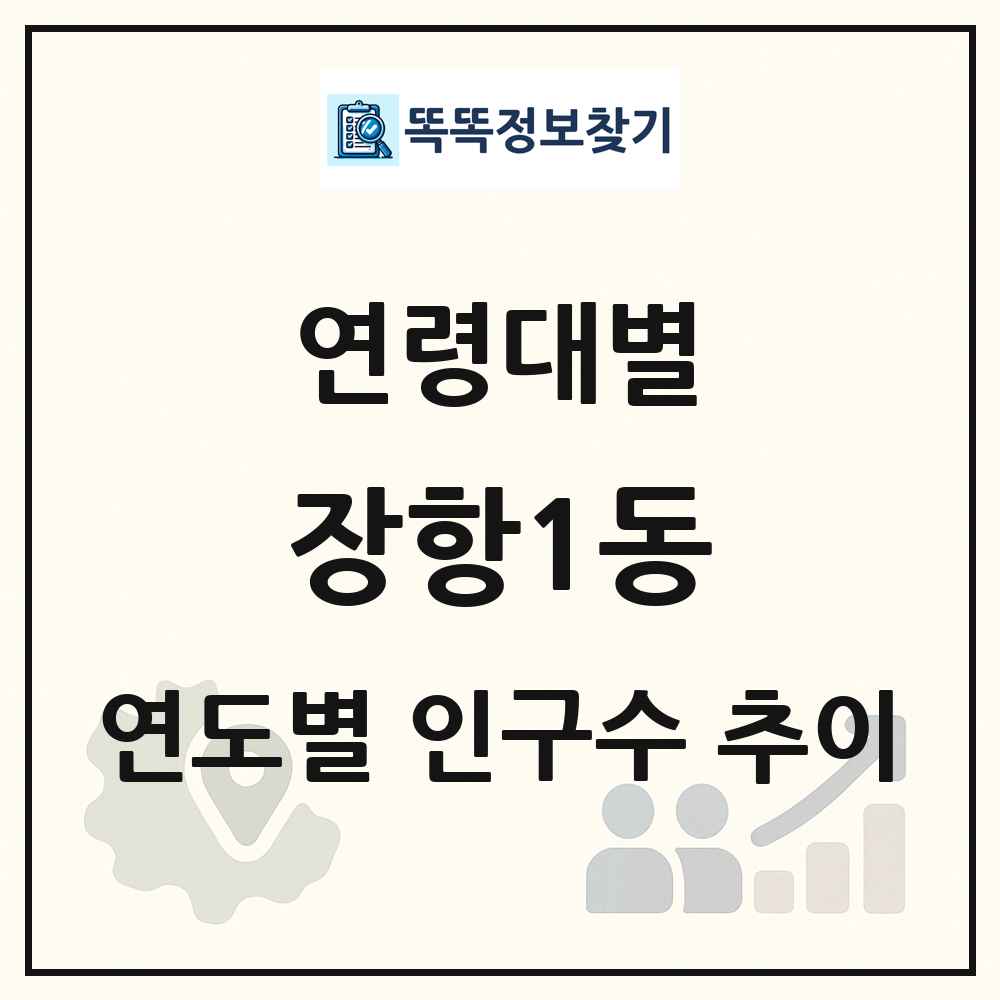 장항1동 생애주기별 인구 상세 정보