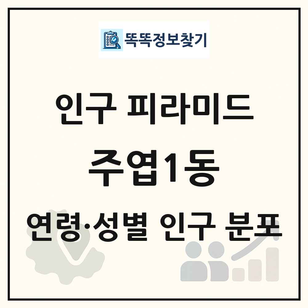 주엽1동 성·연령별 인구 피라미드