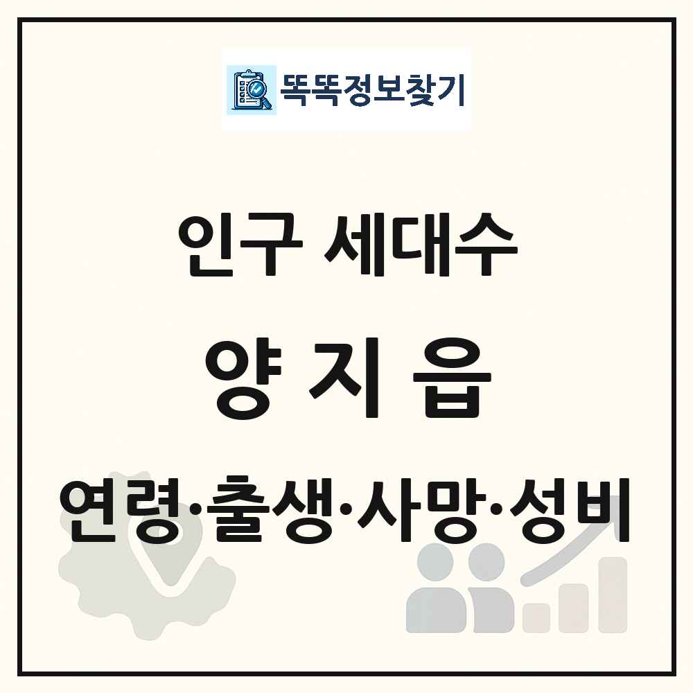 양지읍 인구 통계