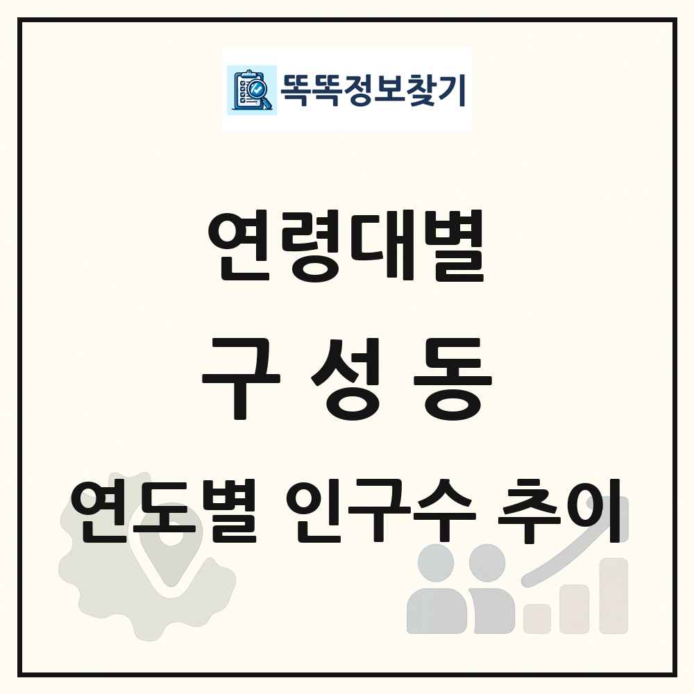 구성동 생애주기별 인구 상세 정보
