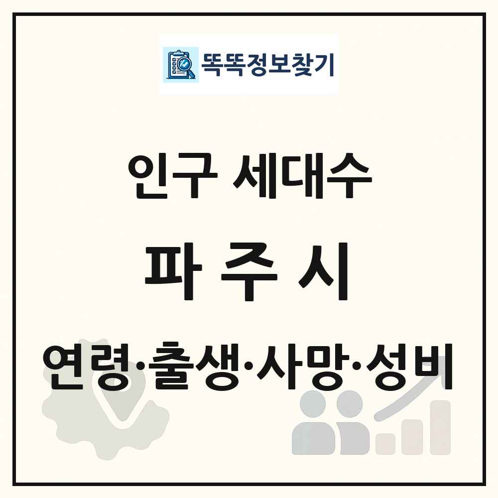 파주시 인구 통계