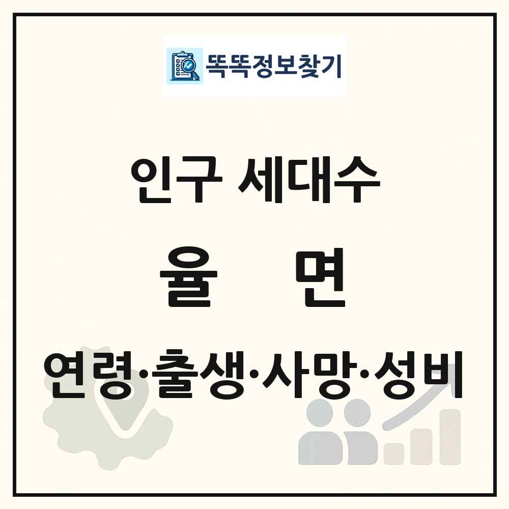 율면 인구 통계