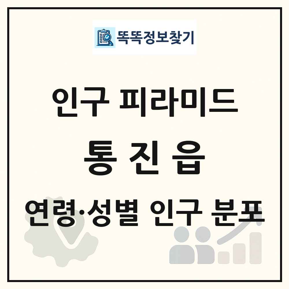 통진읍 성·연령별 인구 피라미드