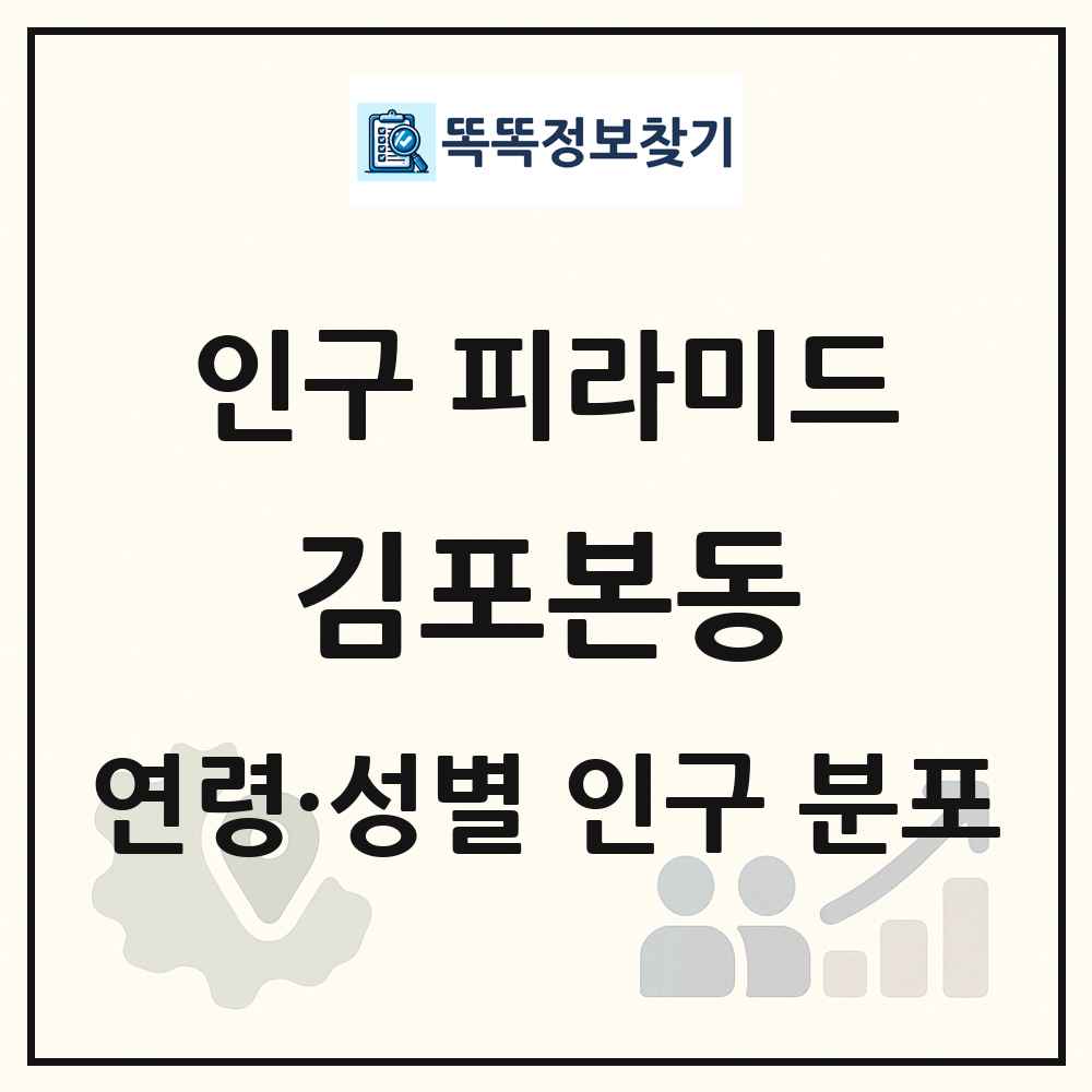 김포본동 성·연령별 인구 피라미드