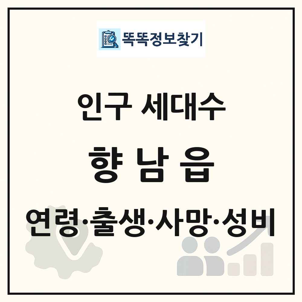 향남읍 인구 통계