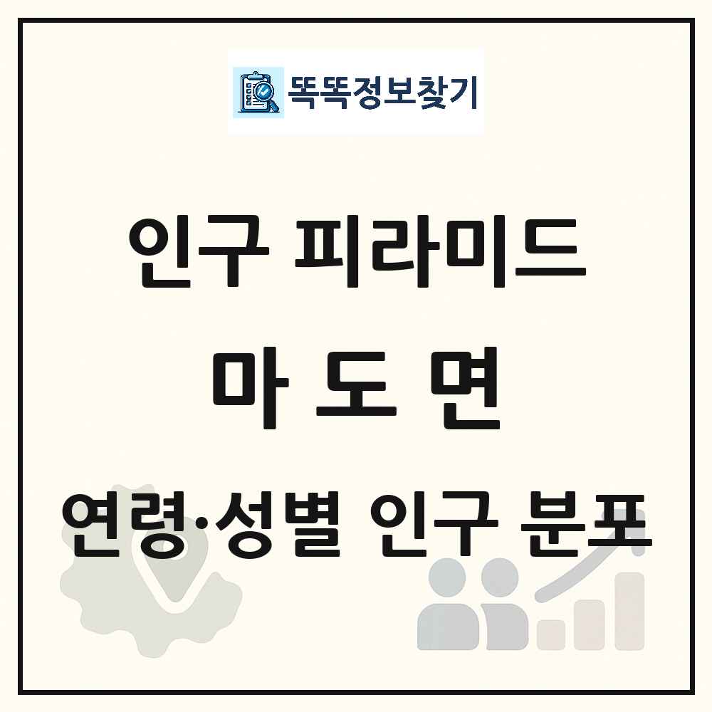 마도면 인구 피라미드 링크 그림
