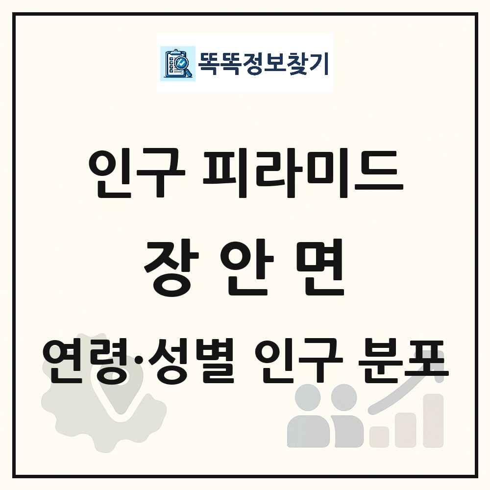 장안면 인구 피라미드 링크 그림