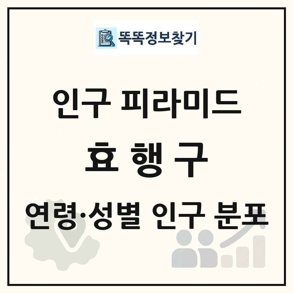 효행구 인구 피라미드 링크 그림