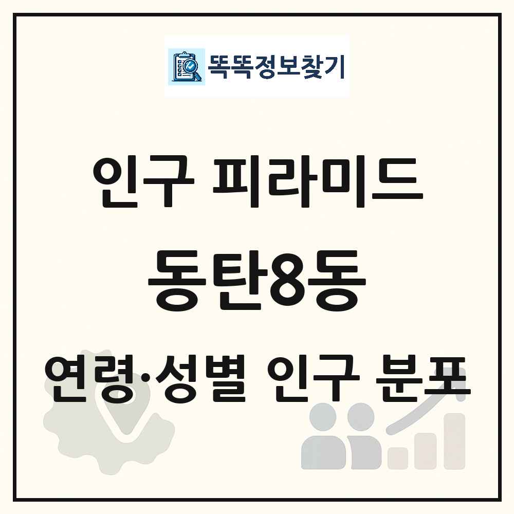 동탄8동 인구 피라미드 링크 그림