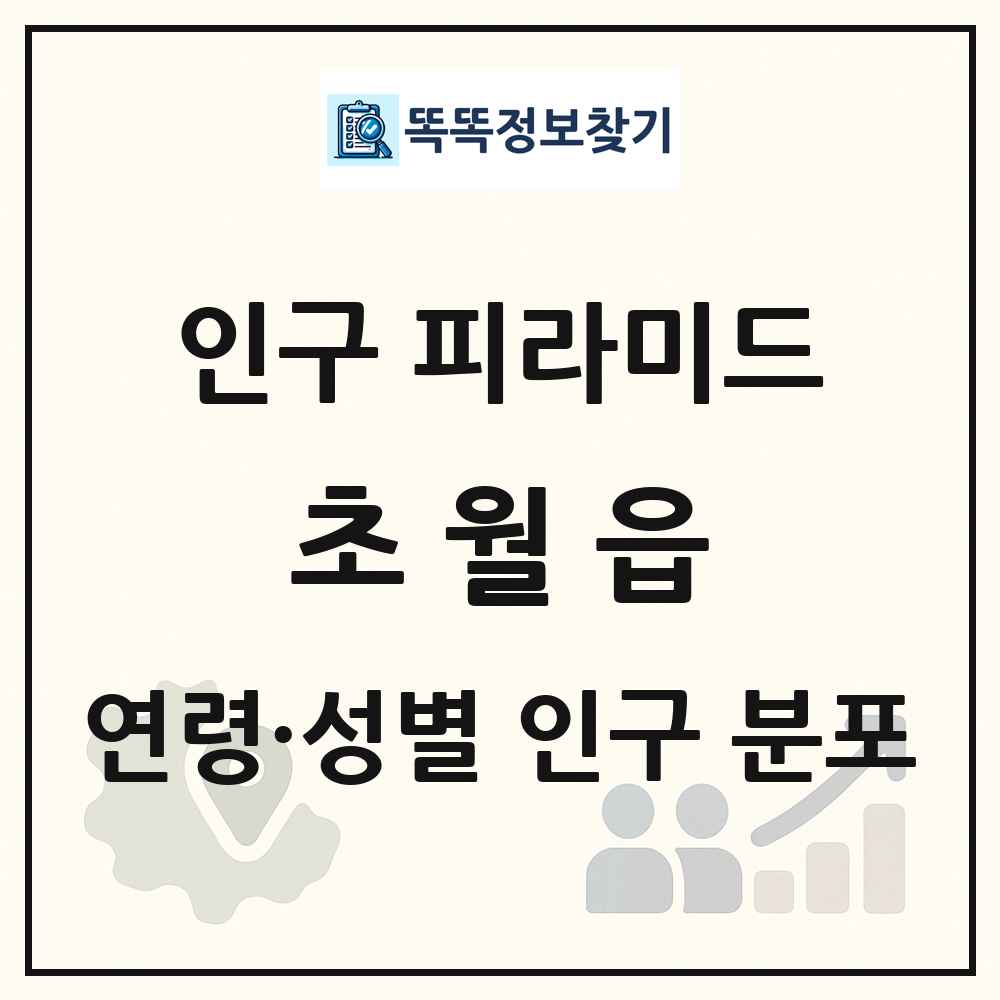 초월읍 성·연령별 인구 피라미드