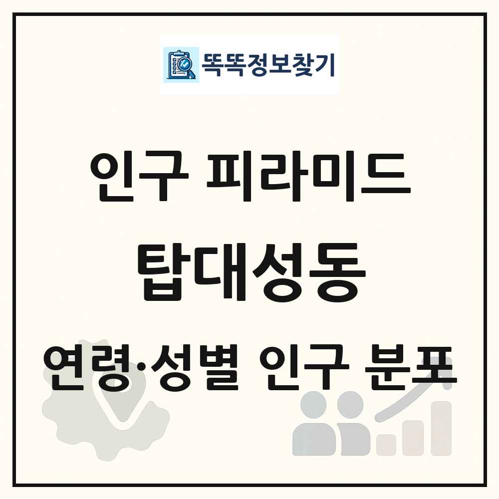 탑대성동 성·연령별 인구 피라미드