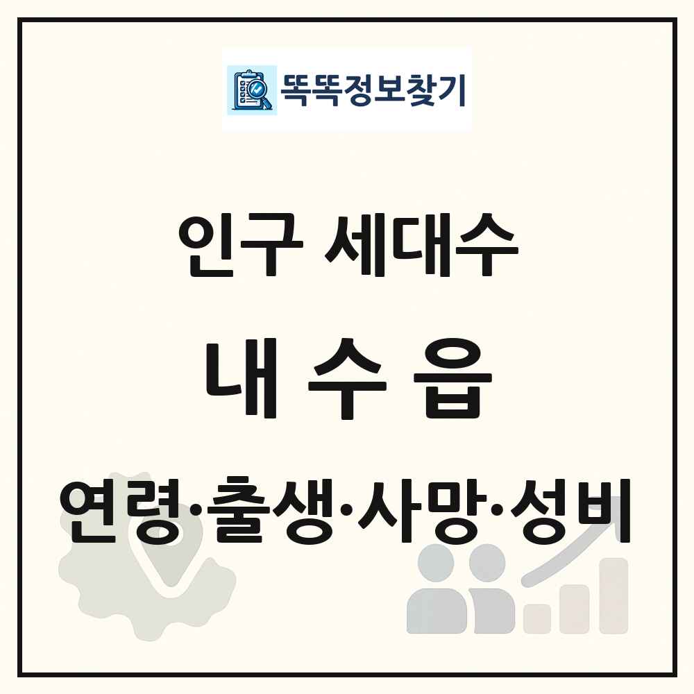 내수읍 인구 통계