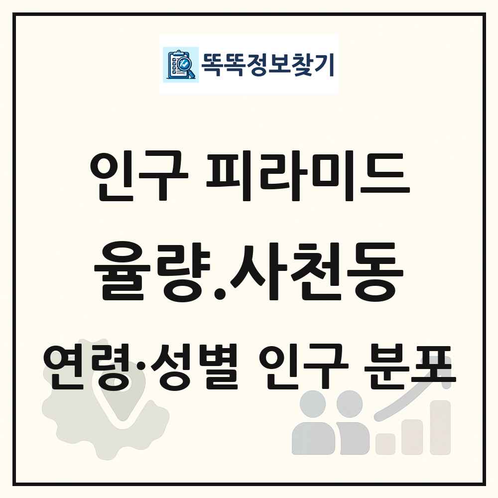 율량.사천동 성·연령별 인구 피라미드