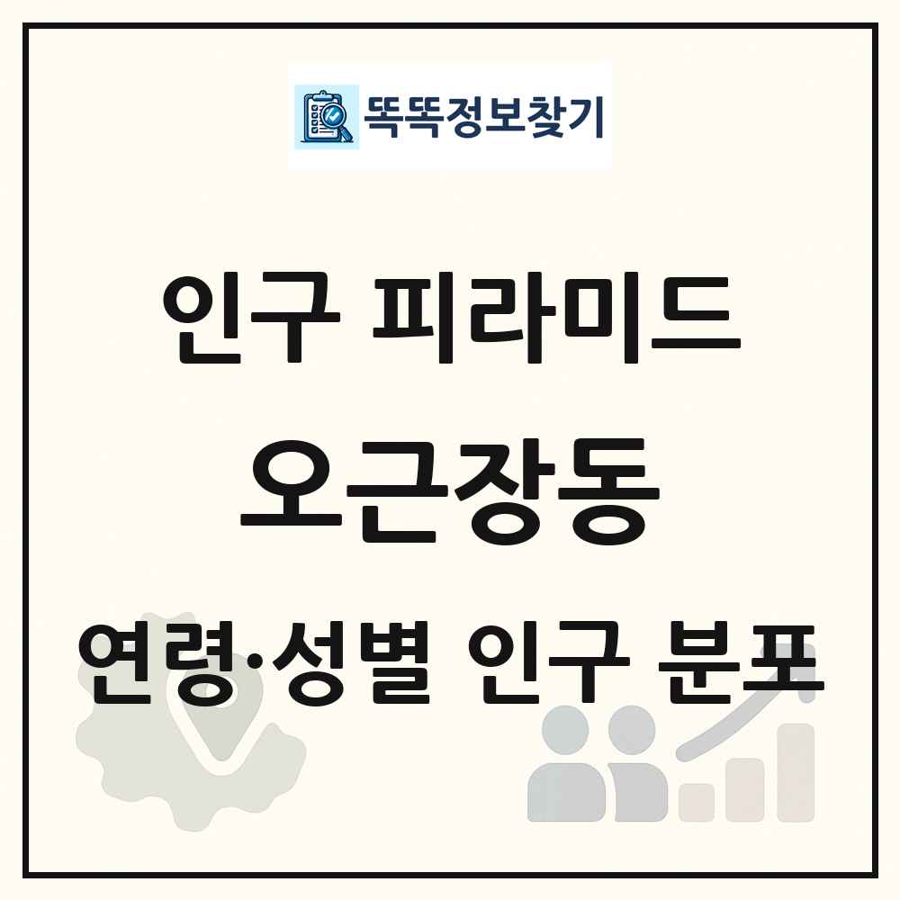 오근장동 성·연령별 인구 피라미드