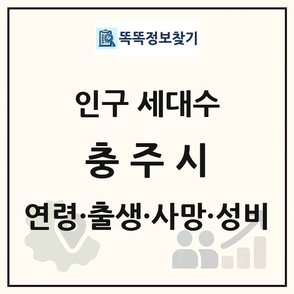 충주시 인구 통계