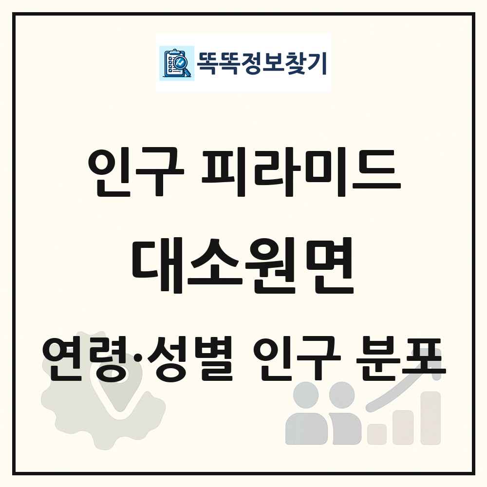 대소원면 성·연령별 인구 피라미드