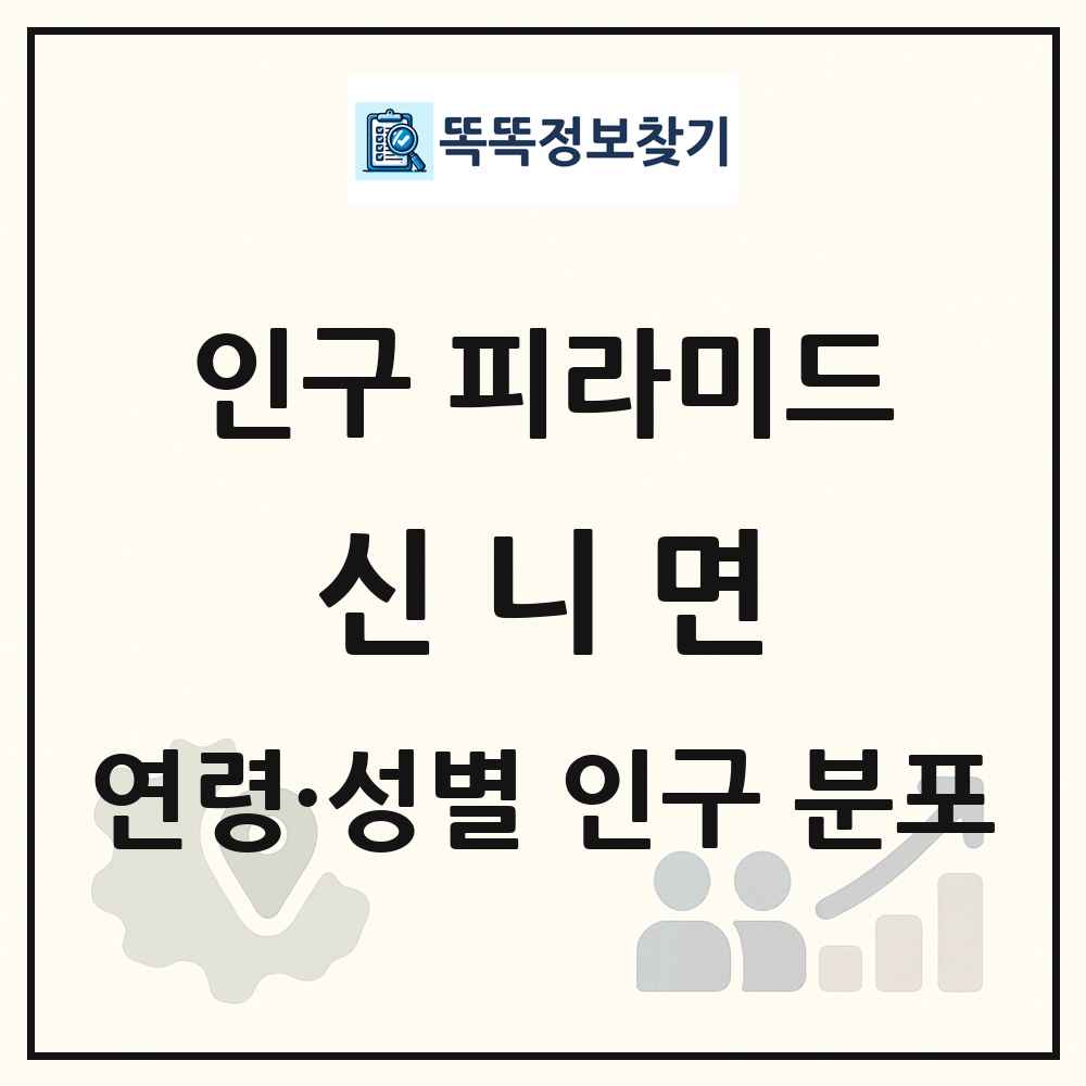 신니면 성·연령별 인구 피라미드