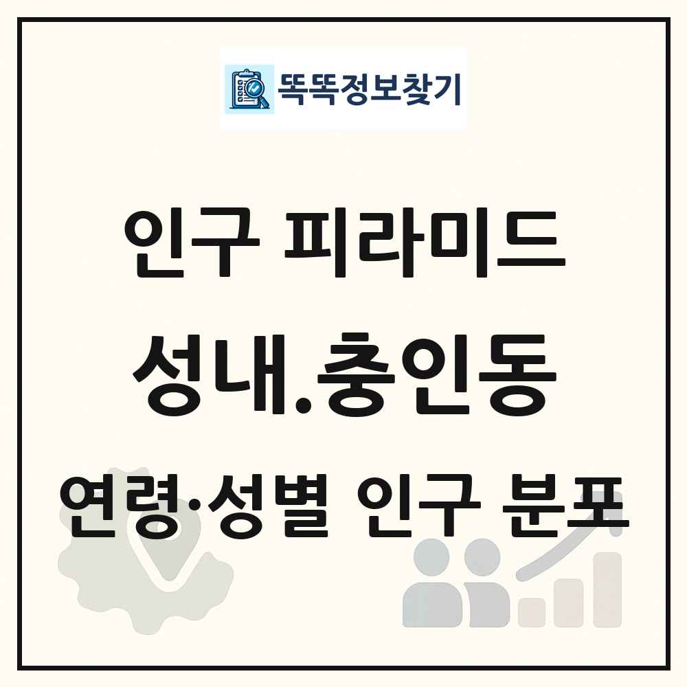 성내.충인동 성·연령별 인구 피라미드