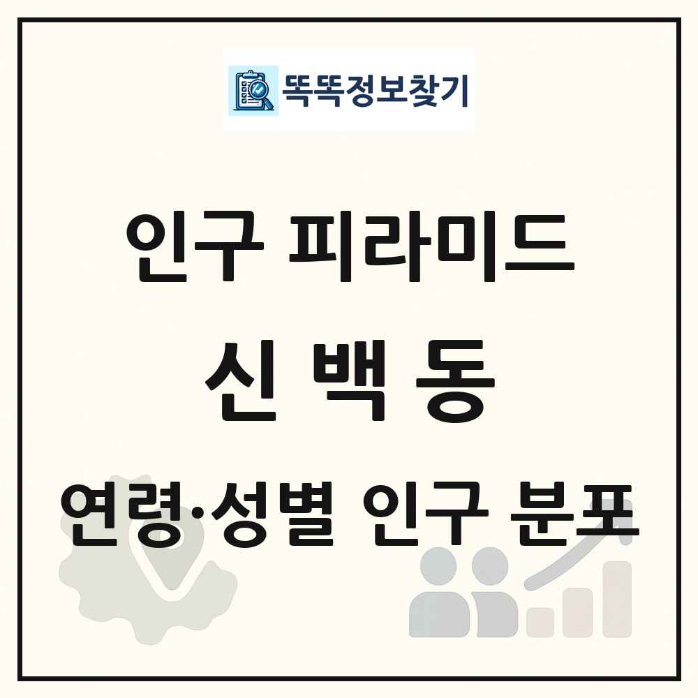 신백동 성·연령별 인구 피라미드
