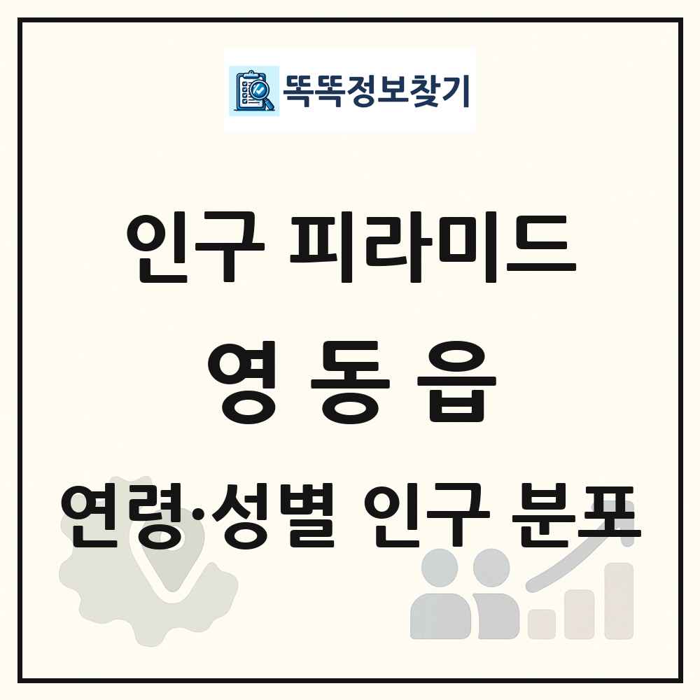 영동읍 성·연령별 인구 피라미드