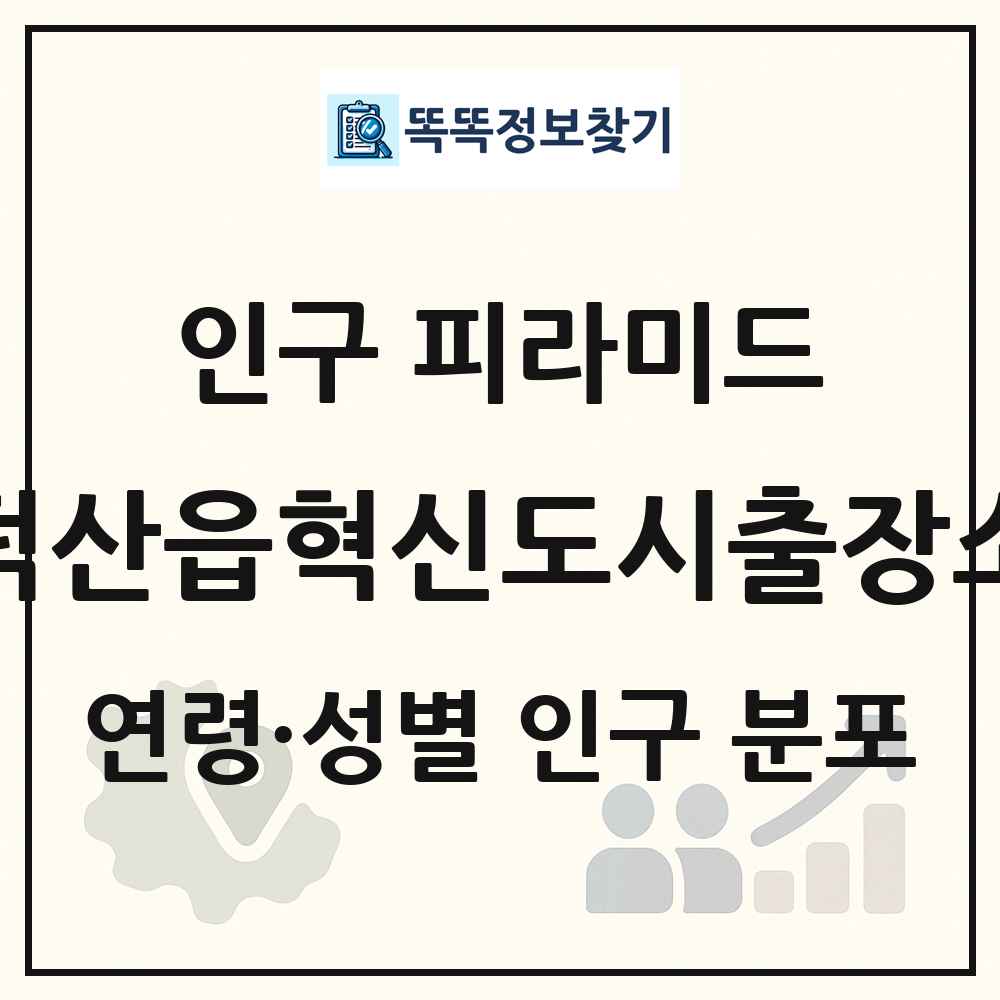 덕산읍혁신도시출장소 성·연령별 인구 피라미드