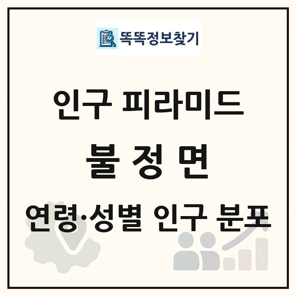 불정면 성·연령별 인구 피라미드
