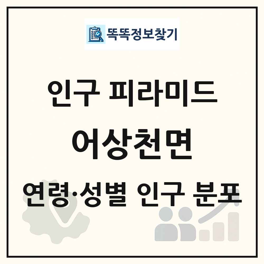 어상천면 성·연령별 인구 피라미드