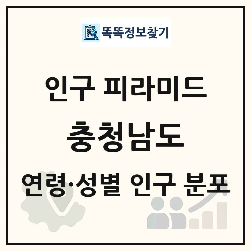 충청남도 성·연령별 인구 피라미드