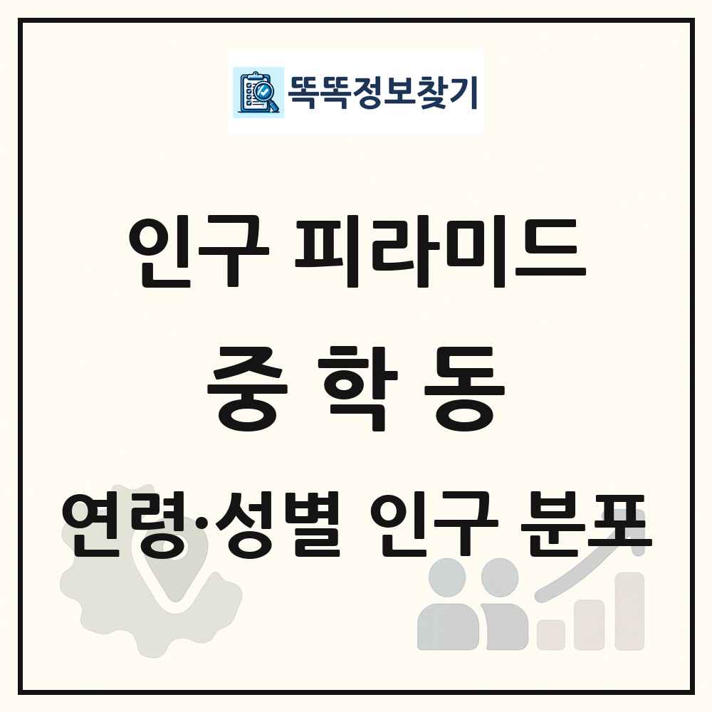 중학동 성·연령별 인구 피라미드