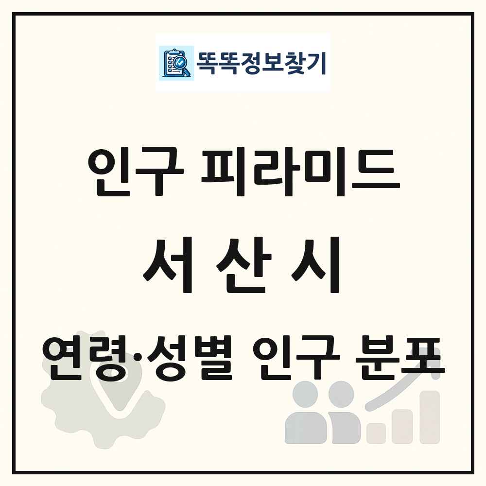 서산시 성·연령별 인구 피라미드