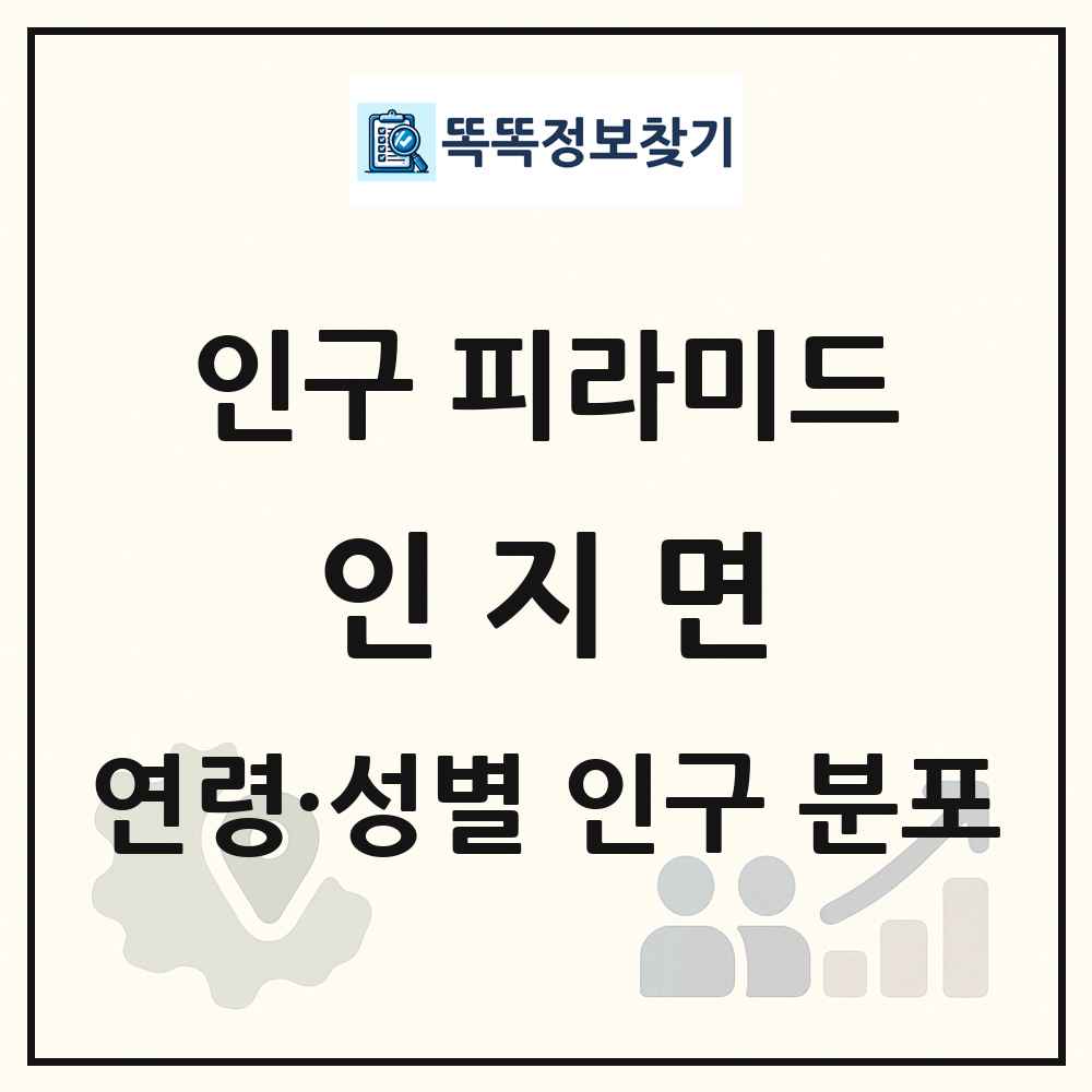 인지면 성·연령별 인구 피라미드