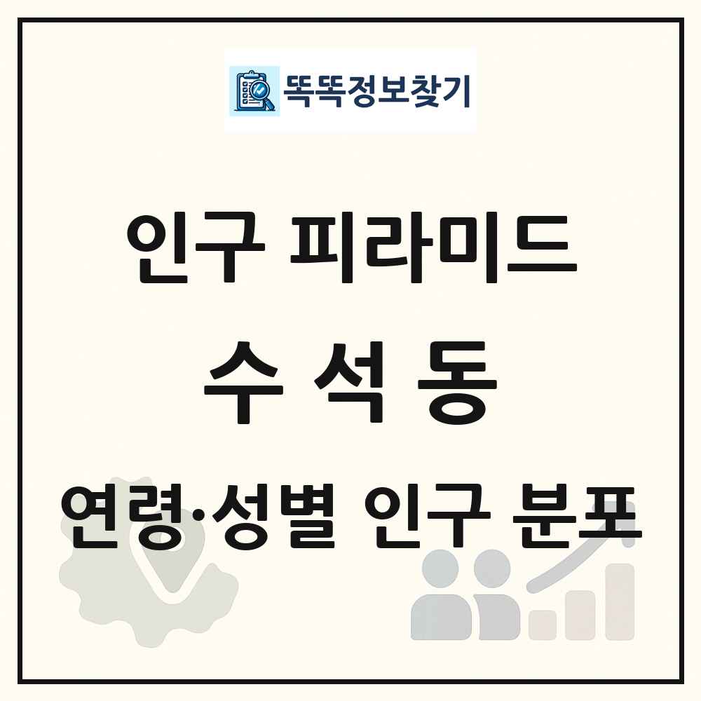 수석동 성·연령별 인구 피라미드