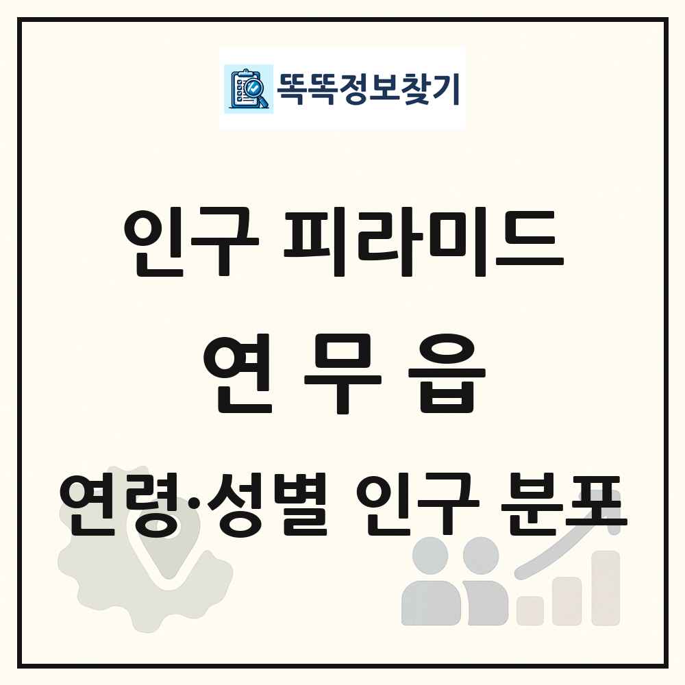 연무읍 성·연령별 인구 피라미드
