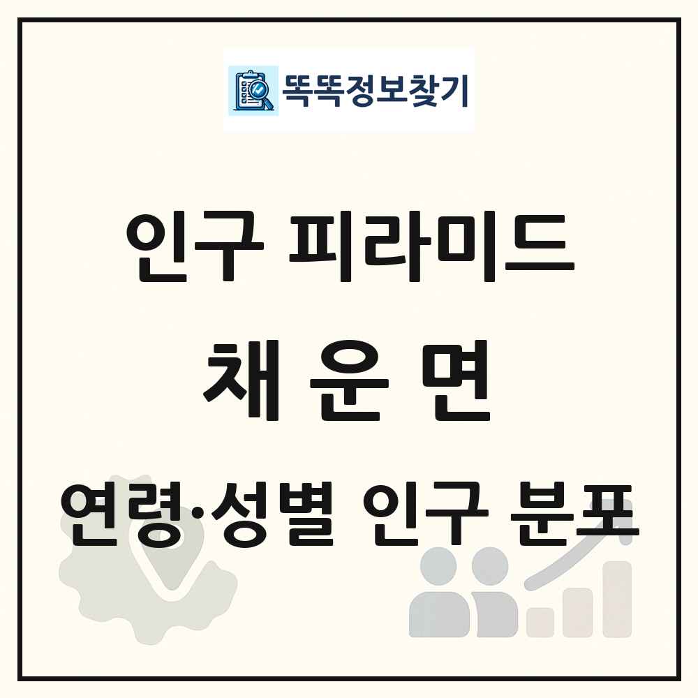 채운면 성·연령별 인구 피라미드