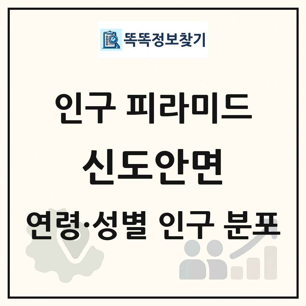 신도안면 성·연령별 인구 피라미드