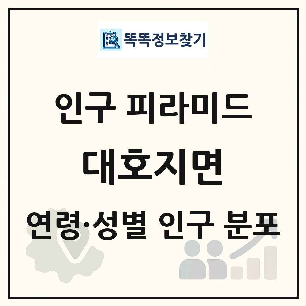 대호지면 성·연령별 인구 피라미드