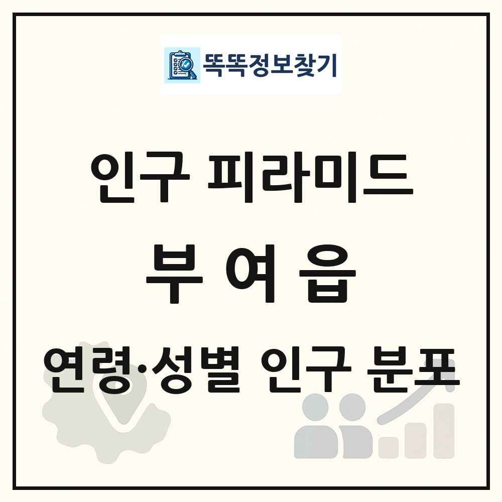 부여읍 성·연령별 인구 피라미드