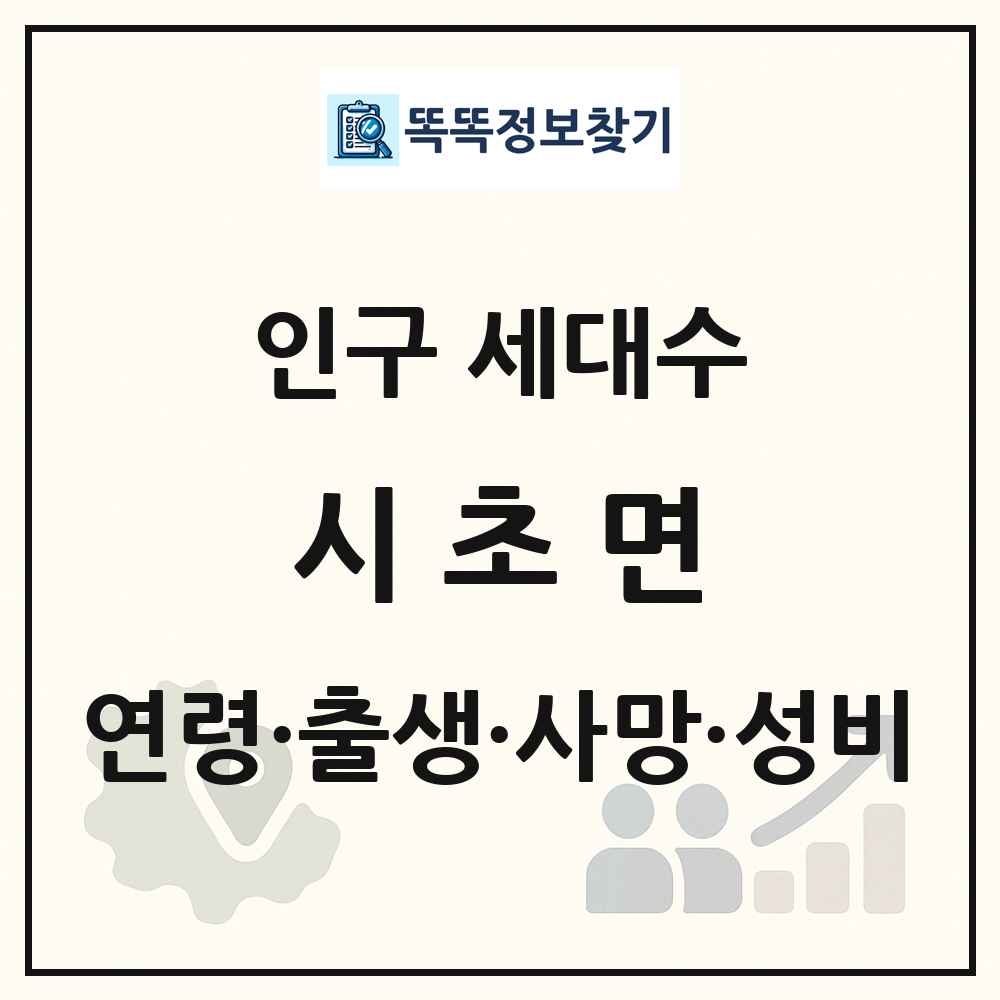 시초면 인구 통계