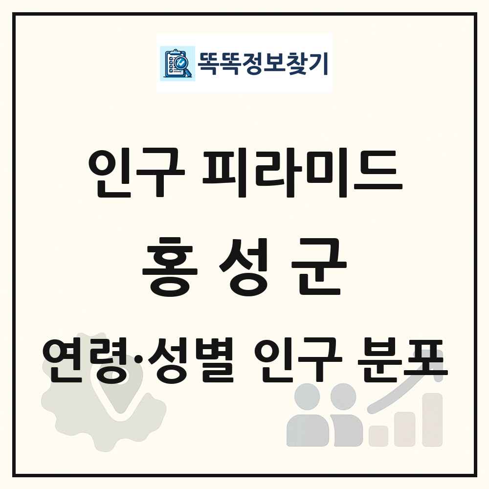 홍성군 성·연령별 인구 피라미드