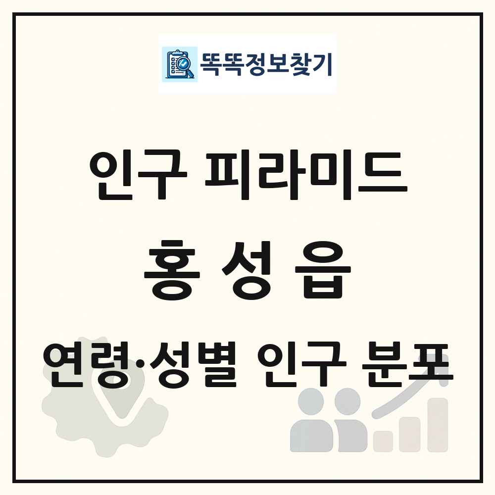 홍성읍 성·연령별 인구 피라미드