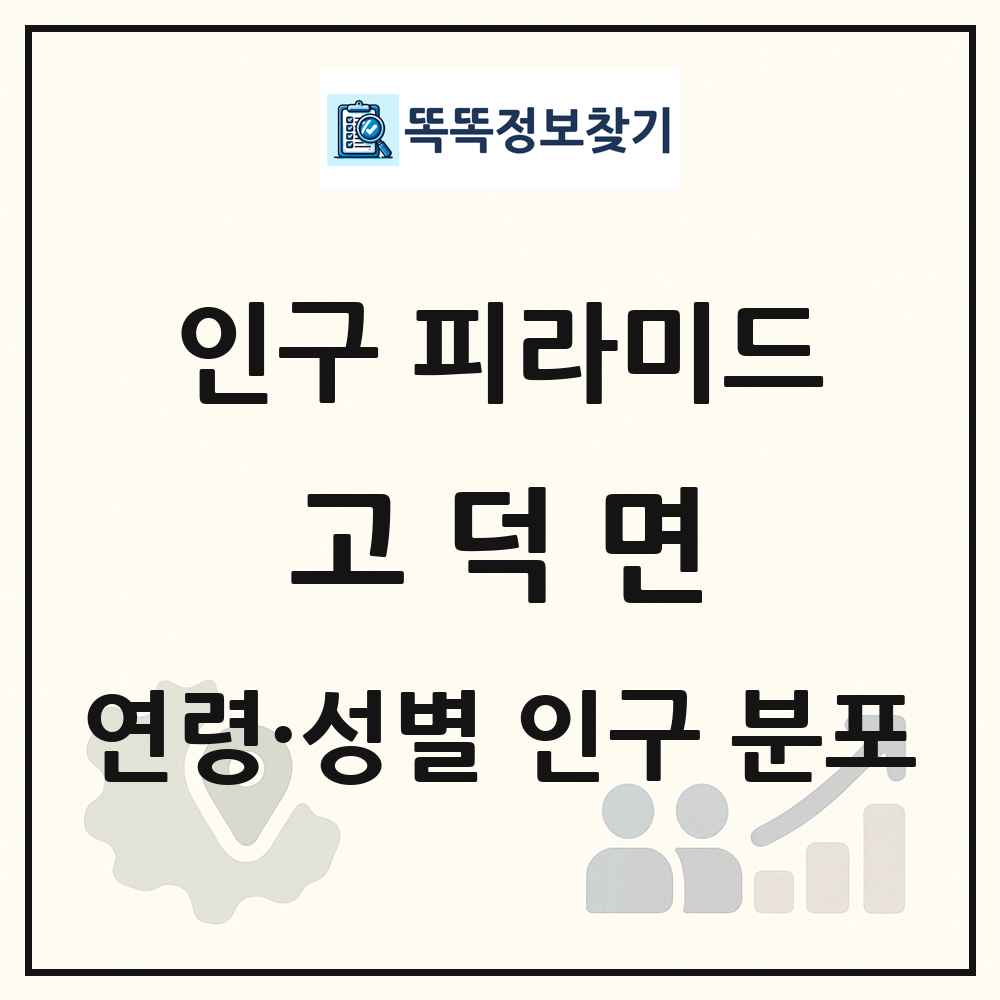 고덕면 성·연령별 인구 피라미드