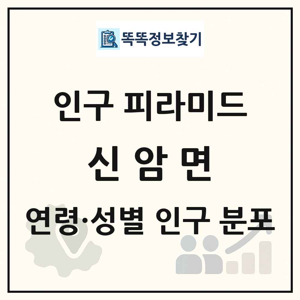 신암면 성·연령별 인구 피라미드