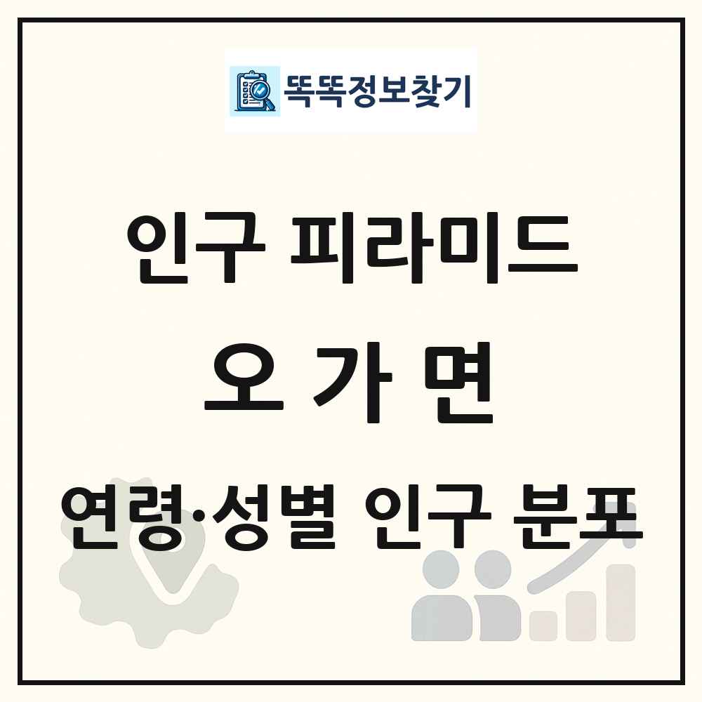 오가면 성·연령별 인구 피라미드